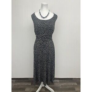 Perceptions Women’s A Line Dress Polka Dot Size 16W Sleeveless Pullover
